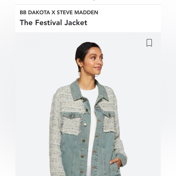 BB Dakota by Steve Madden Jackets & Blazers - BB Dakota X Steve Madden The Festival Denim Trucker Jacket